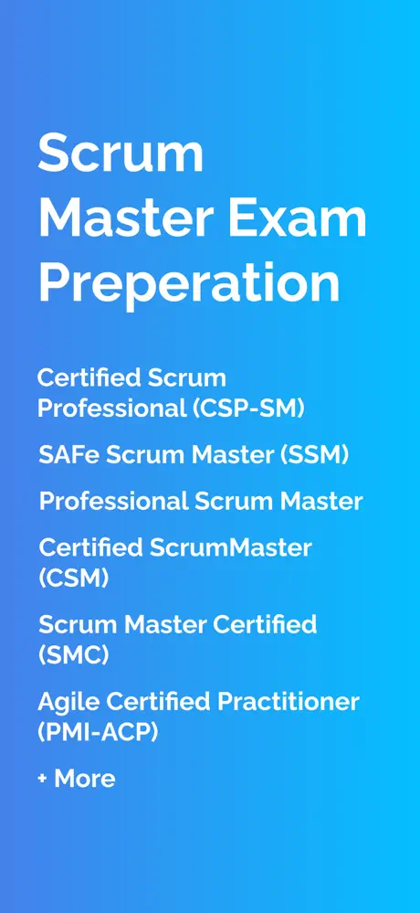 Scrum Master Exam Prep - Practice Exams